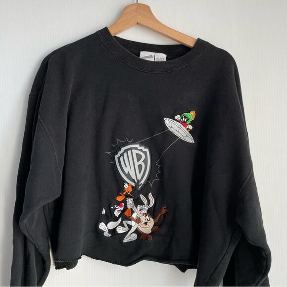 Vintage Warner Brothers Crewneck sweatshirt size large cropped - Picture 6 of 8